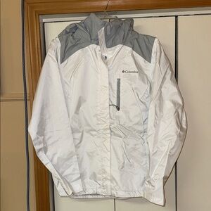 Columbia White and Gray Jacket